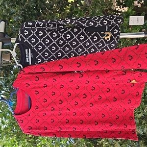 Boys size 6 NWT True Religion Kids Red and Black Long Sleeve Tees